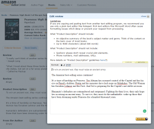 Author tools: Amazon blurb preview | From the blog of Nicholas C. Rossis, author of science fiction, the Pearseus epic fantasy series and children's books