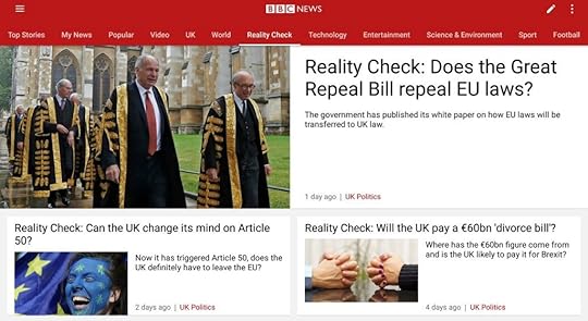BBC Reality Check: Brexit seems to provide a rich source of material for them