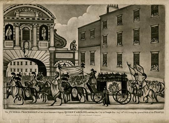 Queen Caroline's funeral procession became the origin of the police lineup