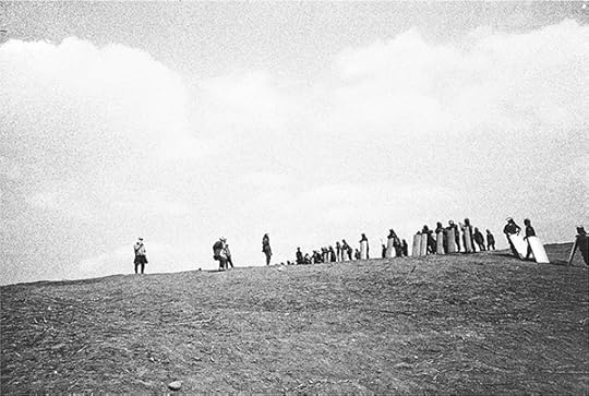 Kazuo Kitai, Women Facing the Police on a Hilltop, 1971, from the series Sanrizuka, 1969-72 © the artist