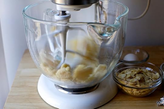 breaking up almond paste