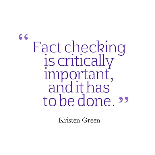 Kristen Green fact checking quote