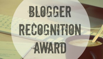 Blogger recognition award