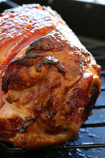 Apricot-Rum Glazed Spiral Ham is perfect for the Holidays, and easy since the ham is already cooked you're basically just heating it up and adding your own glaze.