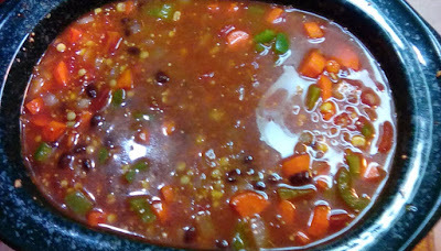 Photo of Vegetarian Slow Cooker Chili with Lentils and Quinoa