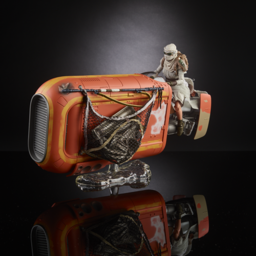STAR WARS THE BLACK SERIES REY’S SPEEDER (JAKKU) & REY (SCAVENGER) Figure (3)