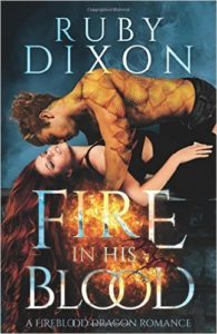 paranormal book reviews, ruby dixon, fire in his blood, barbarian