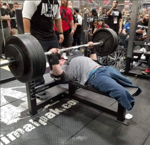 Zack Ruhl benches in the Animal Cage