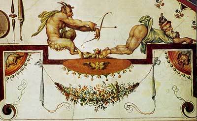 Grotesques 16th century ceiling art