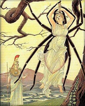 Image result for athena and arachne