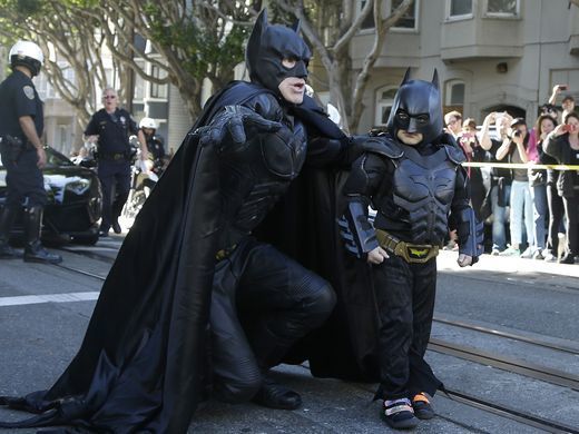 For a single day, San Francisco became the Gotham of comic books as thousands of people took a break from their jobs and came on to the streets to support the Batkid, Miles Scott