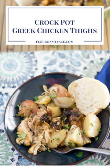 Crock Pot Greek Chicken Thighs are delicious.