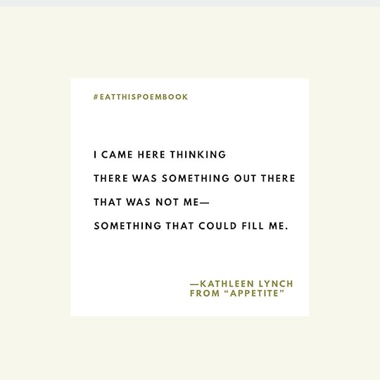 Celebrating National Poetry Month with the Eat This Poem cookbook