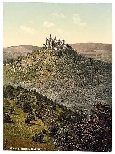 Hohenzollern castle on a 19th-c. postcard