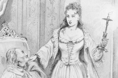 The white lady appearing to the Prussian king.