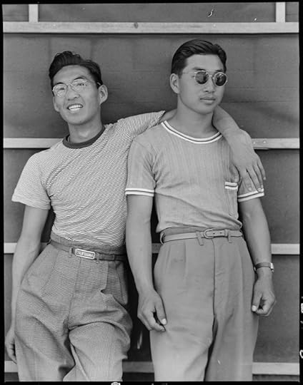 Dorothea Lange, College students of Japanese ancestry who have been evacuated from Sacramento to the Assembly Center, Sacramento, California, 1942Courtesy National Archives