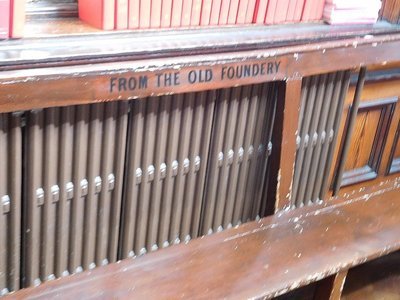 Pew from original Foundery chapel now demolished