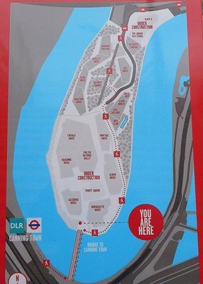 London City Island map: under construction