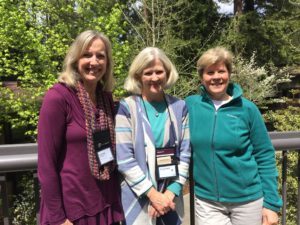 Author Laura Taggart, moi, and my Revell editor.