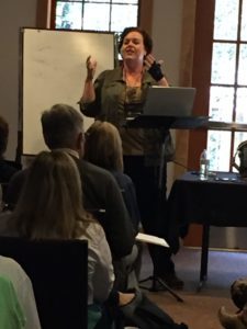 Author and speaker Kathi Lipp giving a fabulous workshop.