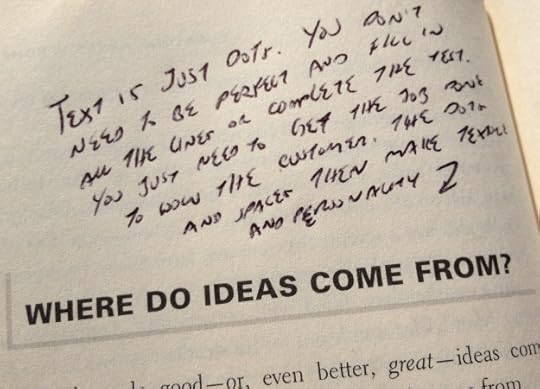 My notes on a page of The Big Moo book