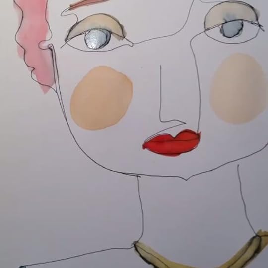 Daily drawing #art #artoftheday #watercolor #drawing #artwork #artsy #colors #aquarelle #girl #etsy #etsyseller
