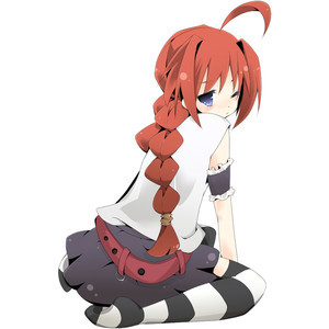 Image result for red haired anime girl with blue eyes