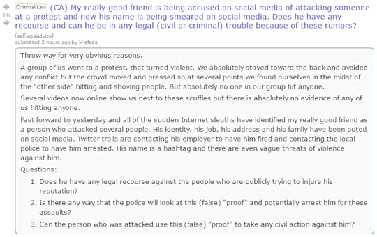 Eric Clanton Screams For Help On Reddit