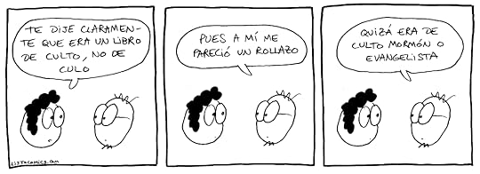 Tira cómica sobre los libros de culto.