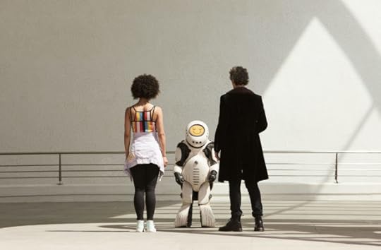 WARNING: Embargoed for publication until 00:00:01 on 18/04/2017 - Programme Name: Doctor Who S10 - TX: 22/04/2017 - Episode: n/a (No. 2) - Picture Shows: ***EMBARGOED UNTIL 00:01hrs 18th APRIL 2017*** Bill (PEARL MACKIE), Emojibot, Doctor Who (PETER CAPALDI) - (C) BBC - Photographer: Simon Ridgway