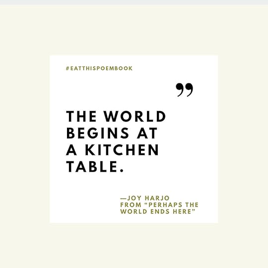 Celebrating National Poetry Month with the Eat This Poem cookbook