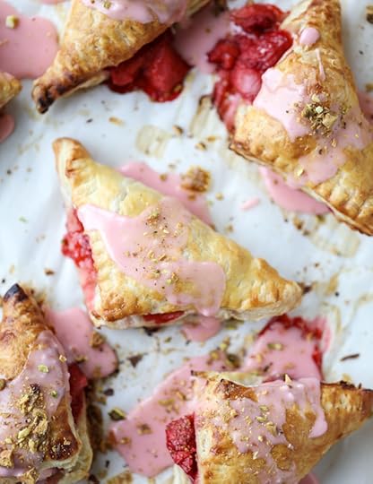 mini strawberry pistachio turnovers I howsweeteats.com 