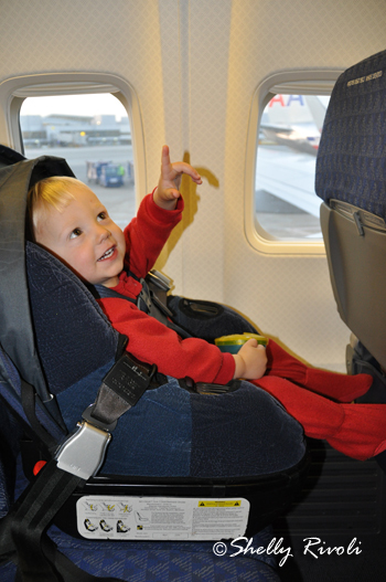 car seat on airplane