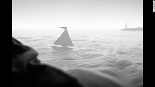 <strong>Sunrise at Sea: </strong>"Not necessary to have money to travel by sea. Just use your imagination! Fabric and paper is all you need," says Sergey Dibtsev, winner of the competition's still life category.<br />Copyright: © Sergey Dibtsev, Russian Federation, 1st Place, Open, Still Life (open), 2017 Sony World Photography Awards