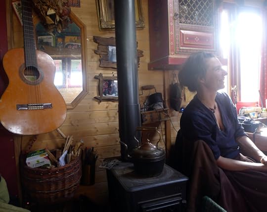 Rima watching Mr. Punch