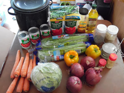 photo of cabbage soup ingredients