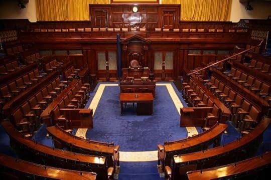 Dáil Chamber by Tommy Kavanagh. CC-BY-SA-3.0 via Wikimedia Commons.