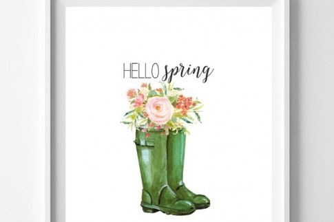 Free art: ten pretty spring printables