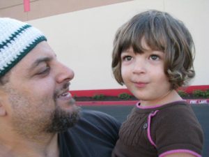 Wael and his daughter