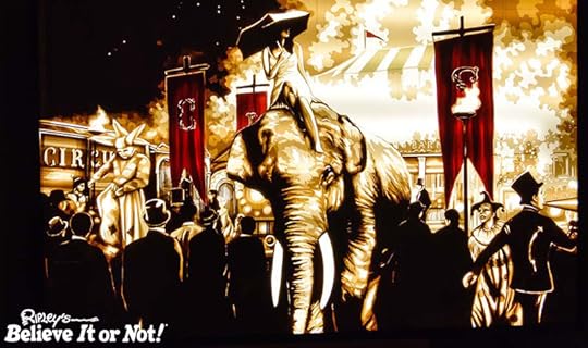 packing tape art circus