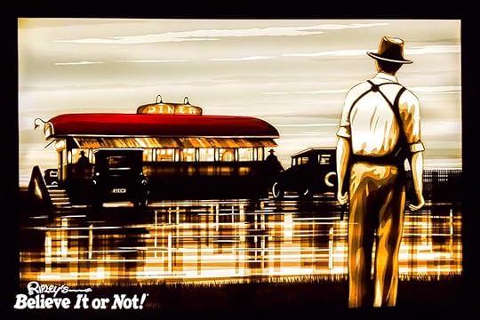 packing tape art diner