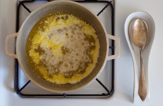 Butter melting into homemade grassfed ghee