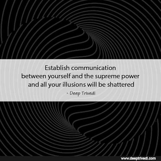 communication between yourself and the supreme power