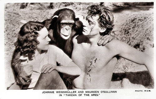Johnny Weismuller and Maureen O'Sullivan in Tarzan the Ape Man (1932)