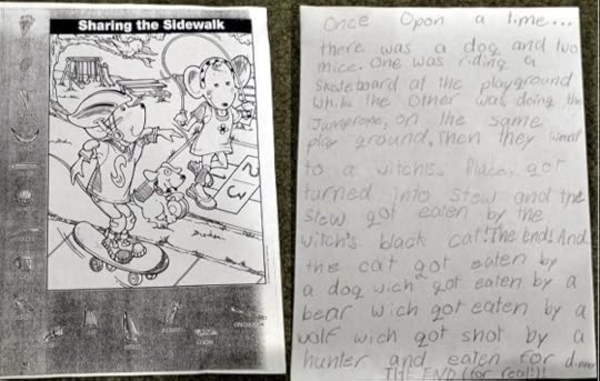 Coloring page and SteelyKid's story that accompanies it.