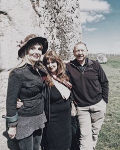 With friends in Avebury on our last day