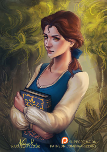 Belle by Naariel Illustrations-Fan-Art-03172017
