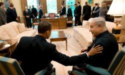 President Barack Obama meets with Israeli Prime Minister Benjamin Netanyahu in the Oval Office, May 18, 2009 (Pete Souza/White House)