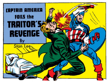 Stan Lee writes Captain America story, first publication for Marvel