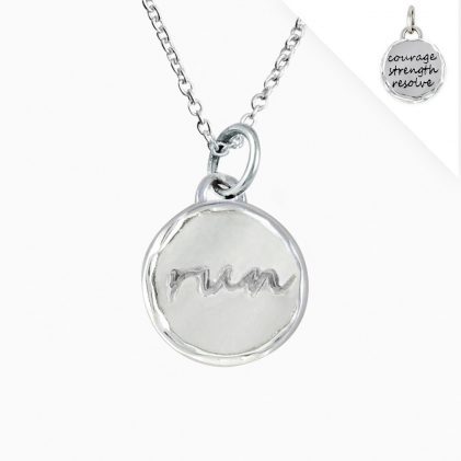 Livia Collection Sterling Silver Run Token Necklace, $50